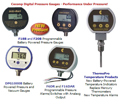 CeComp Digital Pressure Gauges