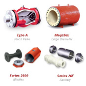 Red Valve Air Operated Pinch Valves